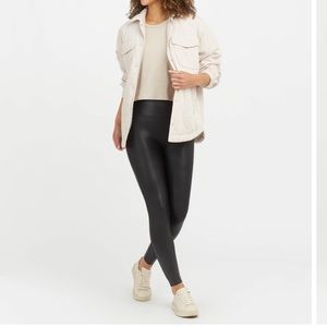 Spanx Faux Leather Leggings Pants
